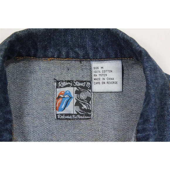 Rolling Stones Original Rare New with Tags 1989 Steel Wheels Tour Denim Jacket M - Picture 12 of 12